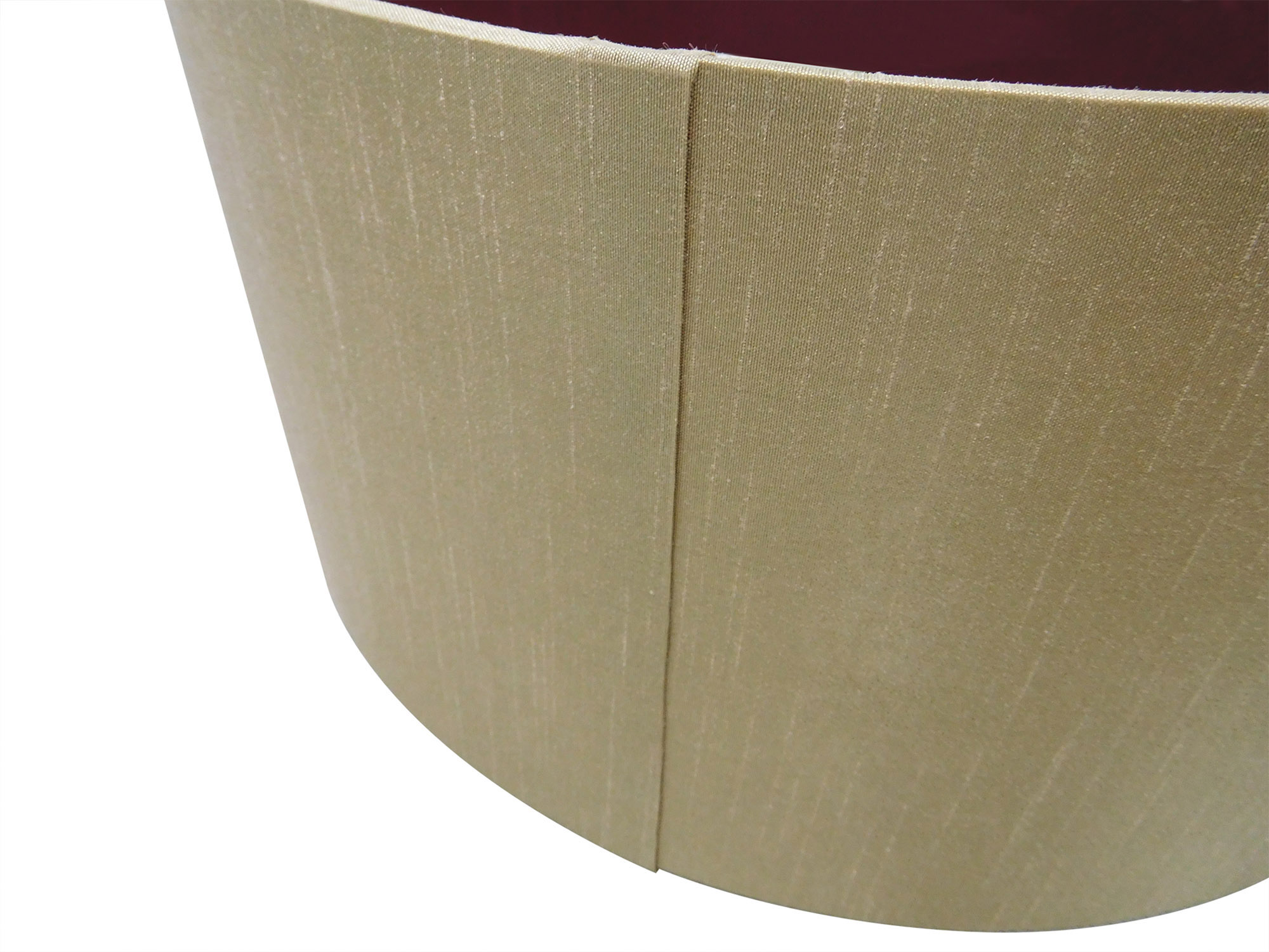 Baymont 40cm Semi Flush 1 Light Satin Nickel, Antique Gold/Ruby DK0252  Deco Baymont